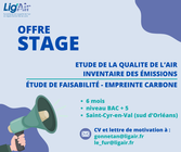 Offre de stage "Etude de la qualité de l'air - Inventaire des émissions"